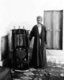 Palestine: Yitzhaq ben Amram ben Shalma ben Tabia, Samaritan high priest, Nablus, c. 1920