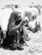 Palestine: A young bedouin shepherdess spinning near Beersheba (Be'er Sheva, Bi'r as-Sab), 1932